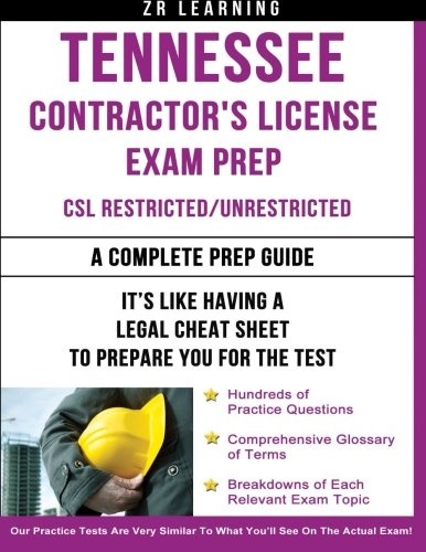 Tennessee Contractorâs License Exam Prep