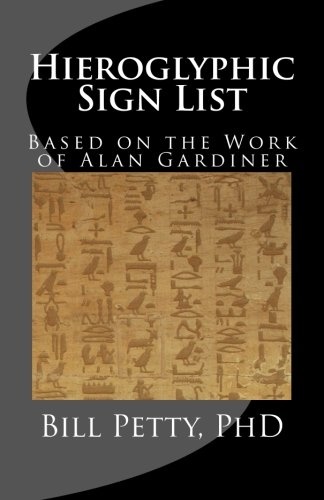 Hieroglyphic Sign List: Based on the Work of Alan Gardiner