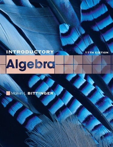 Introductory Algebra (The Bittinger Worktext Series)