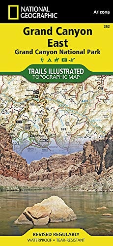 National Geographic Trails Illustrated Map, 262 Grand Canyon East Map