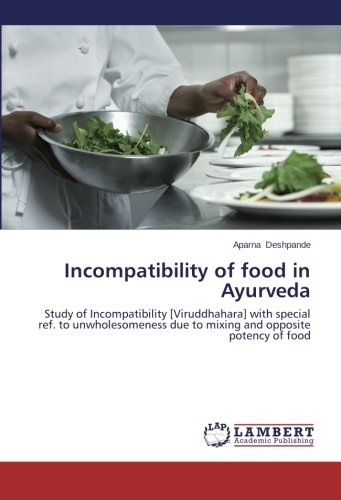 Incompatibility of food in Ayurveda: Study of Incompatibility [Viruddhahara] with special ref. to unwholesomeness due to mixing and opposite potency  of food
