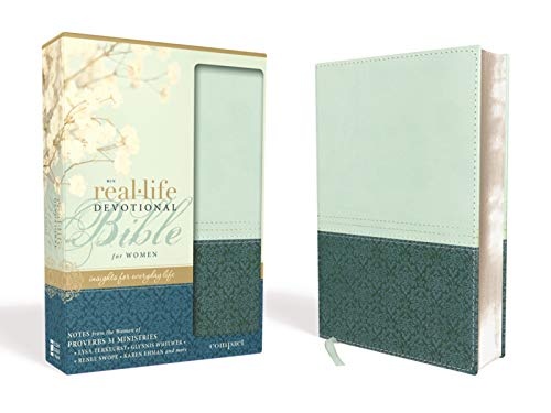 NIV, Real-Life Devotional Bible for Women, Compact, Leathersoft, Teal: Insights for Everyday Life