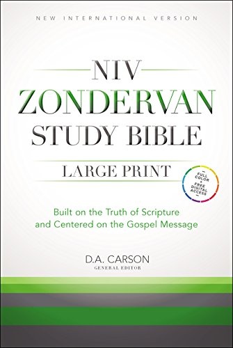 NIV Zondervan Study Bible, Large Print, Hardcover: Built on the Truth of Scripture and Centered on the Gospel Message