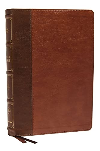 KJV, Large Print Verse-by-Verse Reference Bible, Maclaren Series, Leathersoft, Brown, Comfort Print: Holy Bible, King James Version