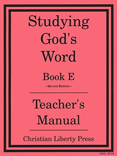 Studying Gods Word E Teachers Manual