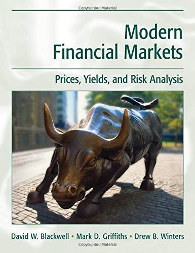 Modern Financial Markets: Prices, Yields and Risk Analysis