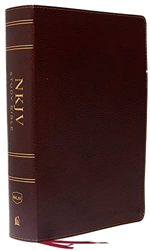 NKJV Study Bible Full-Color Indexed Red Letter Edition [Burgu