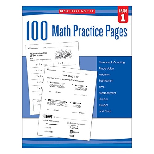 100 Math Practice Pages (Grade 1)
