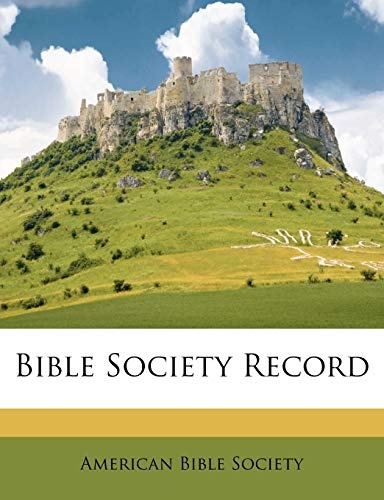 Bible Society Record (Afrikaans Edition)