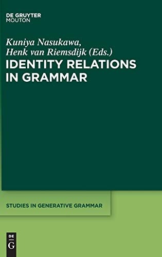 Identity Relations in Grammar (Studies in Generative Grammar [Sgg])