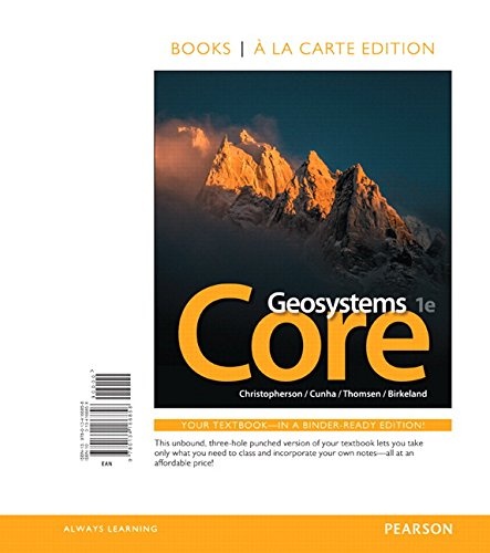 Geosystems Core, Books a la Carte Edition