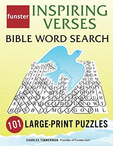 Funster Inspiring Verses Bible Word Search - 101 Large-Print Puzzles: Exercise Your Brain, Nourish Your Spirit