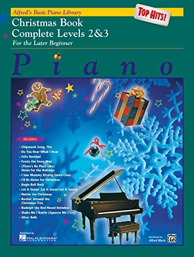 Alfred's Basic Piano Course Top Hits! Christmas: Complete 2 & 3