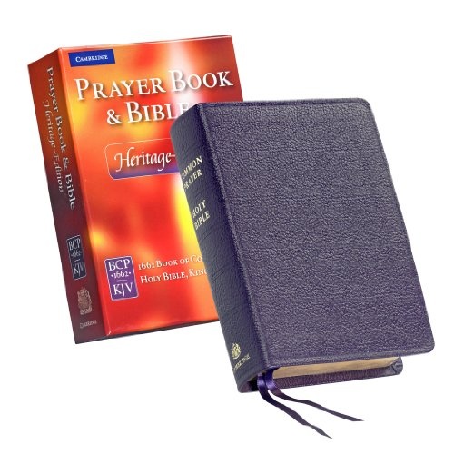 Heritage Edition Prayer Book and Bible, Purple Calf Split Leather, CPKJ424