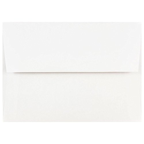 JAM PAPER A7 Invitation Envelopes - 5 1/4 x 7 1/4 - White - 100/Pack