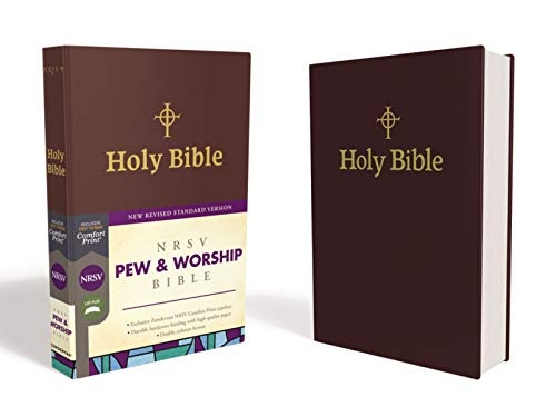 NRSV, Pew and Worship Bible, Hardcover, Burgundy, Comfort Print