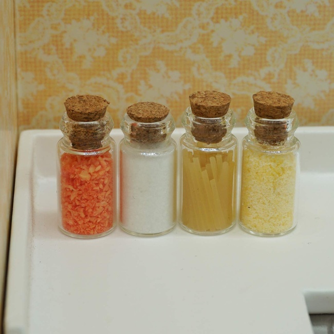 1:12 Scale Miniature Dollhouse Kitchen Accessory Salt and Pepper