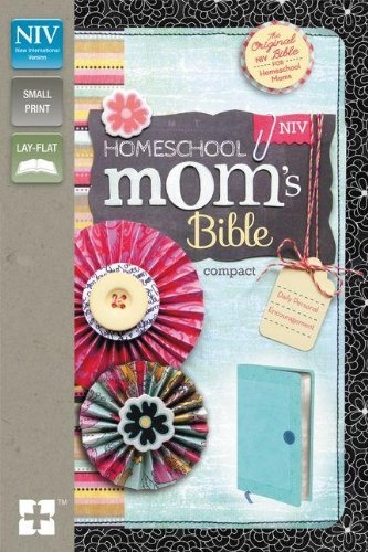 NIV, Homeschool Mom's Bible, Compact, Leathersoft, Teal: Daily Personal Encouragement