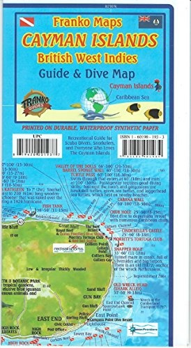 Cayman Islands Dive Guide Franko Maps Waterproof Map