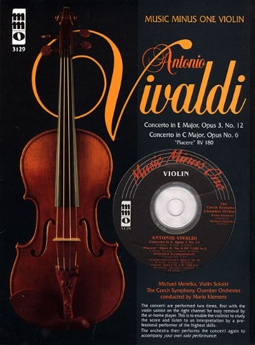 Vivaldi - Concerto in E Major, Op. 3, No. 12 & Concerto in C Major, Op. 6 "Piacere" RV 180: Music Minus One Violin (Music Minus One (Numbered))