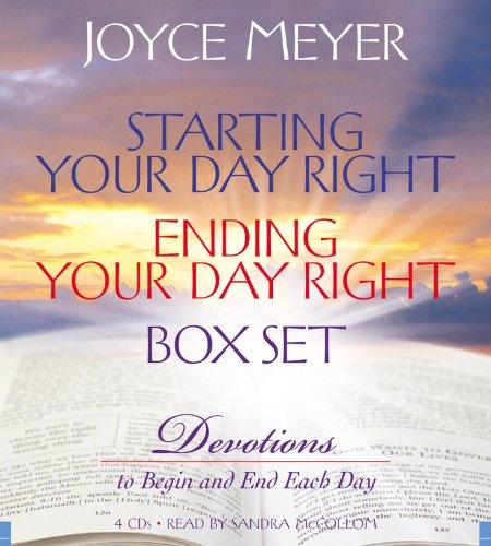 Starting Your Day Right/Ending Your Day Right Box Set: Devotions to Begin and End Each Day by Joyce Meyer [Audio CD]