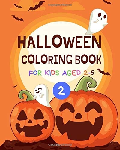 Holloween Coloring Book For Kids 2: Halloween coloring book for kids aged 3-5 years old, fun activities during holiday with cute halloween characters