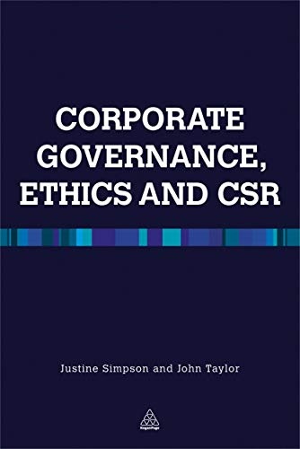 Corporate Governance, Ethics and CSR