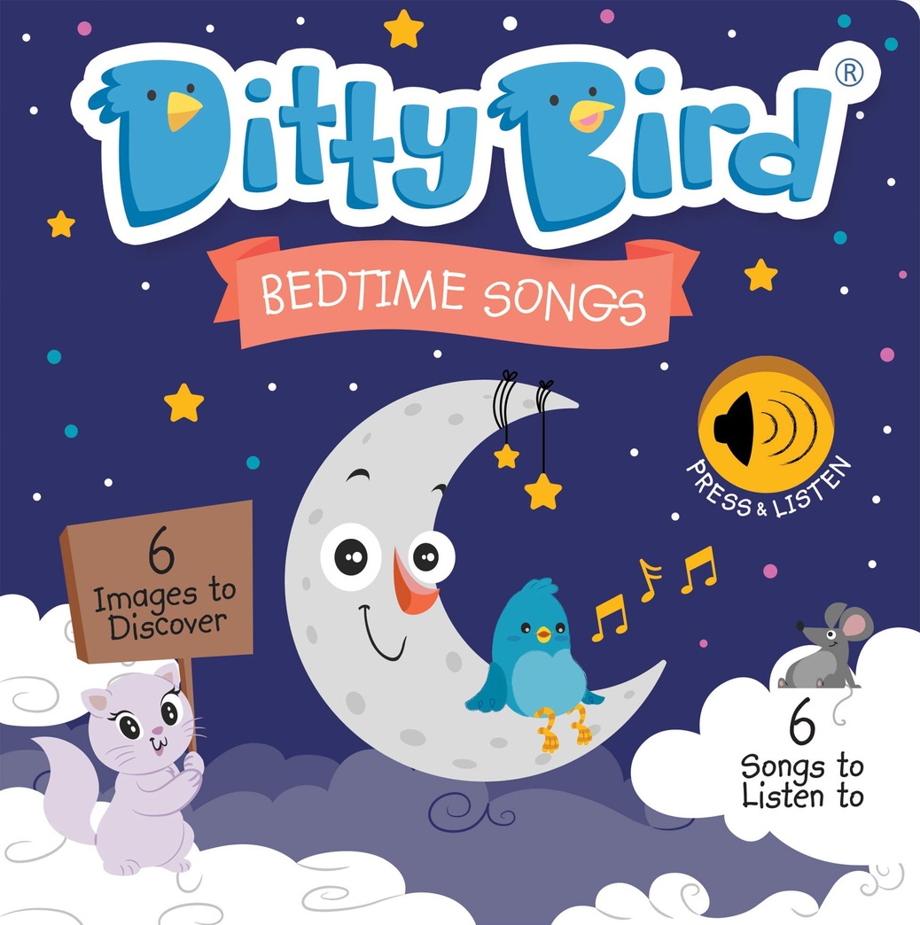 DITTY BIRD Baby Sound Book: Our Bedtime Songs musical book for babies is the perfect toys for 1 year old boy and 1 year old girl gifts. Educational Music Toys for Toddlers 1-3. Award-Winning!