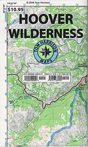 Hoover Wilderness Region Trail Map (Tom Harrison Maps)