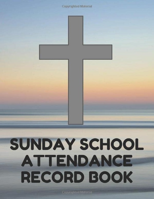 Sunday School Attendance Record Book: Attendance Chart Register for Sunday School Classes, Horizon Cover