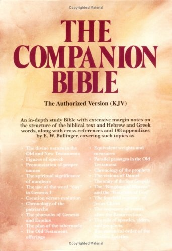 The Companion Bible (Burgundy Bonded Leather, Thumb Indexed)
