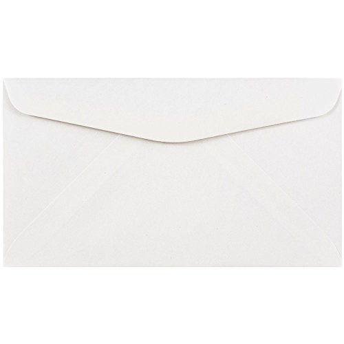 JAM PAPER #6 3/4 Business Commercial Envelopes - 3 5/8 x 6 1/2 - White - 50/Pack