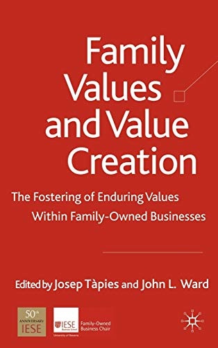 Family Values and Value Creation: The Fostering Of Enduring Values Within Family-Owned Businesses (A Family Business Publication)