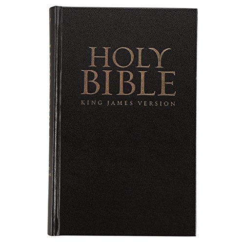KJV Holy Bible, Pew and Worship Bible, Black Hardcover Bible w/Ribbon Marker, Red Letter Edition, King James Version
