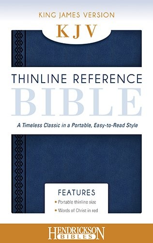 Holy Bible: KJV Midnight Blue, Flexisoft Leather Thinline Bible, End of Verse Reference Edition