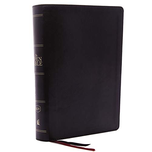 The KJV, Open Bible, Leathersoft, Black, Red Letter, Comfort Print: Complete Reference System