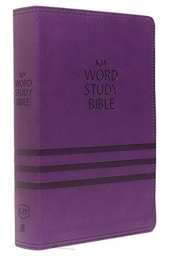 KJV, Word Study Bible, Leathersoft, Purple, Thumb Indexed, Red Letter: 1,700 Key Words that Unlock the Meaning of the Bible