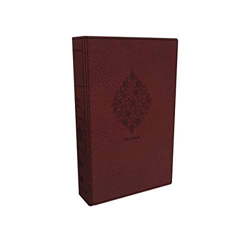 NKJV, Reference Bible, Compact Large Print, Leathersoft, Burgundy, Red Letter, Comfort Print: Holy Bible, New King James Version
