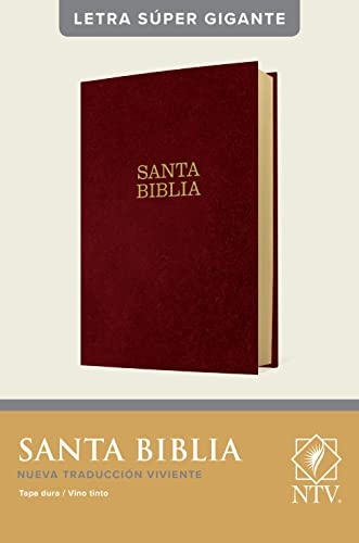 Santa Biblia Ntv, Letra Súper Gigante (Letra Roja, Tapa Dura, Vino Tinto)