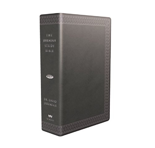 The Jeremiah Study Bible, NKJV: (Charcoal w/ burnished edges) LeatherLuxeÂ®: What It Says. What It Means. What It Means for You.