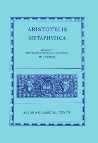 Aristotelis Metaphysica (Greek Language Edition)