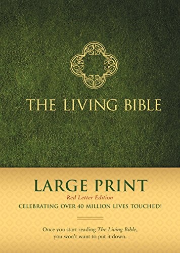 The Living Bible Large Print Red Letter Edition (Red Letter, Hardcover, Green)