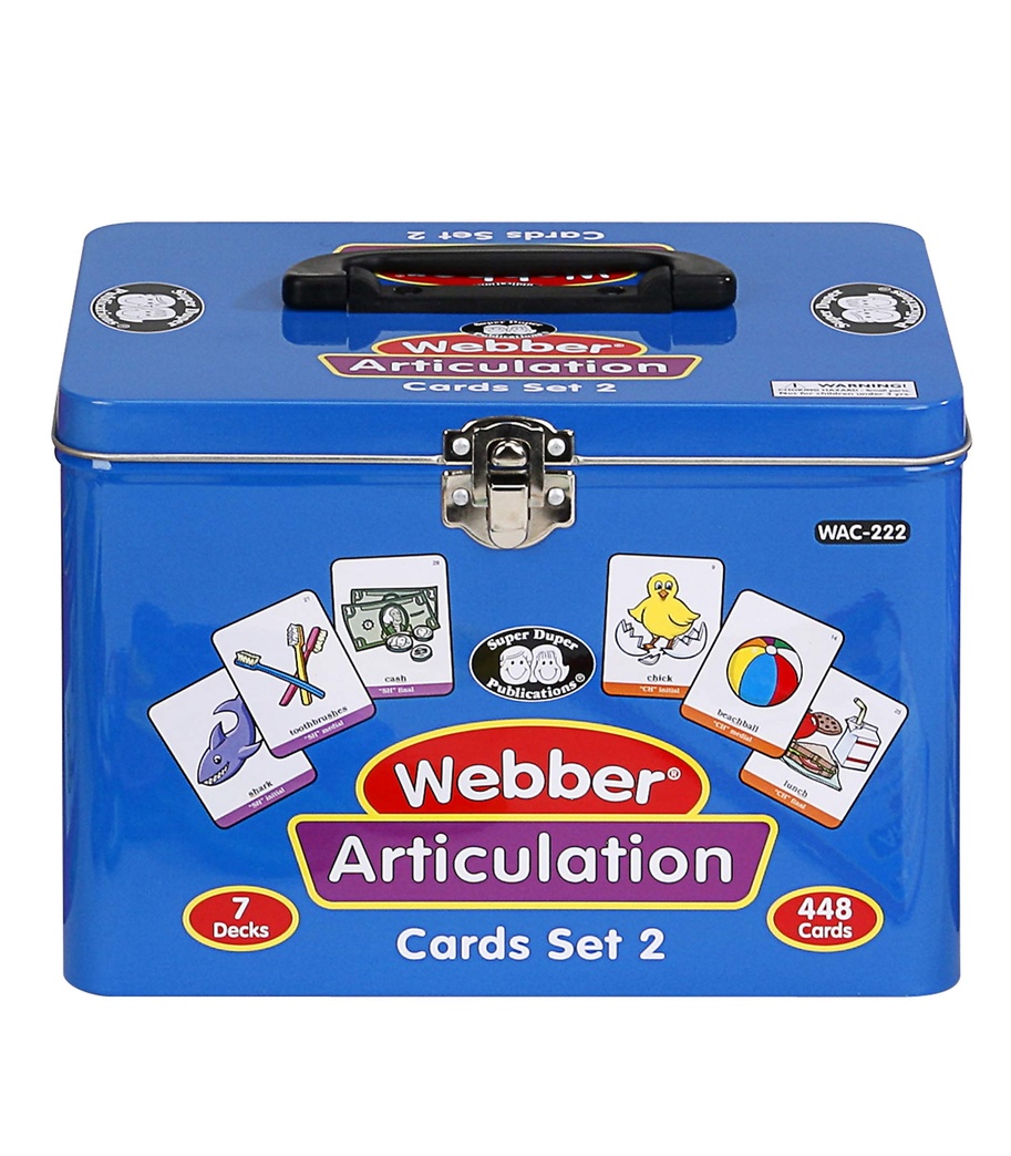 Super Duper Publications Set of 7 Webber Articulation Card Decks (Combo Set 2) Educational Learning Resource for Children