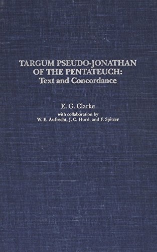 Targum Pseudo-Jonathan of the Pentateuch: Text and Concordance