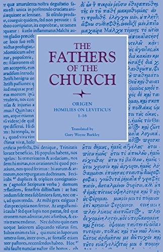 Homilies on Leviticus, 1-16 (Fathers of the Church Patristic Series)