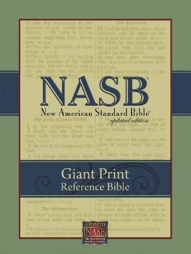 NASB Giant-Print Reference Bible (Burgundy Imitation Leather)