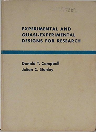 Experimental and Quasi-experimental Designs for Research