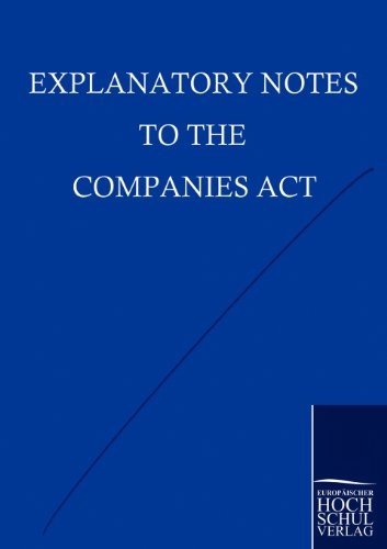 Explanatory Notes to the Companies Act