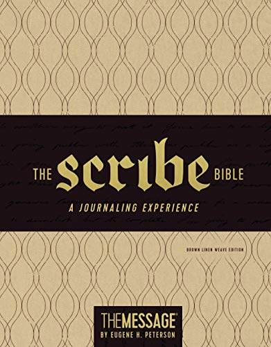 The Message Scribe Bible (Leather-Look, Brown Linen Weave): Featuring The Message by Eugene H. Peterson