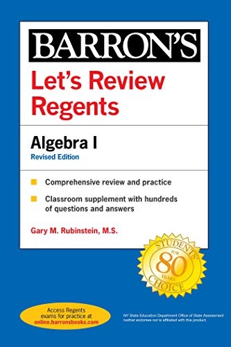 Let's Review Regents: Algebra I Revised Edition (Barron's Regents NY)